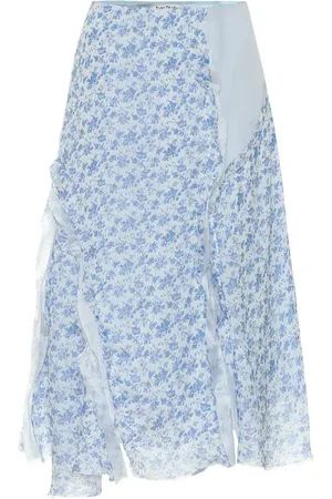 Acne Studios Floral chiffon skirt