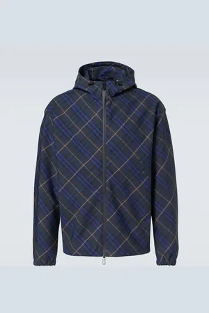 Burberry Checked windbreaker jacket