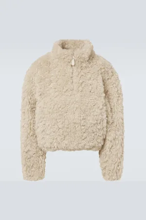 Entire Studios Fluffy faux shearling half-zip sweater