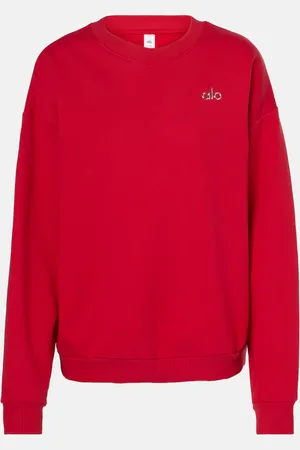 alo Accolade cotton-blend terry sweatshirt
