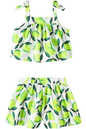 FÁBULA FÃ¡bula Printed cotton top and shorts set
