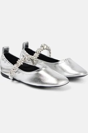 Stella McCartney Elsa metallic faux leather ballet flats