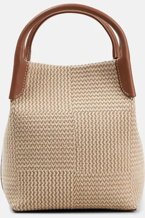 Loro Piana Bale Small checked bucket bag