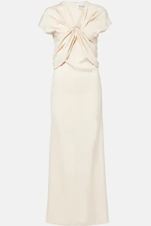 TOVE Tova gathered crÃªpe maxi dress
