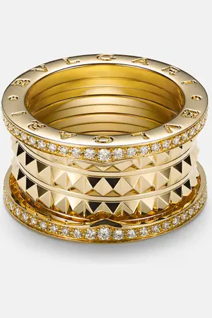 Bvlgari B.zero1 Rock 18kt ring with diamonds