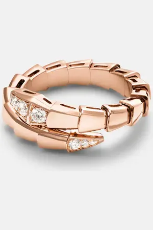 Bvlgari Serpenti Viper 18kt ring with diamonds