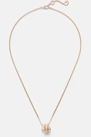 Bvlgari Serpenti Viper 18kt rose pendant necklace with diamonds