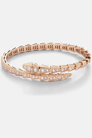 Bvlgari Serpenti Viper 18kt rose bracelet with diamonds