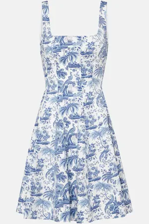 Staud Wells floral cotton minidress