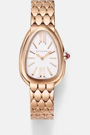 Bvlgari Serpenti Seduttori 33mm rose gold watch with rubellite and quartz