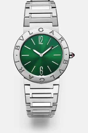 Bvlgari Lady 33mm stainless steel watch with rubellite