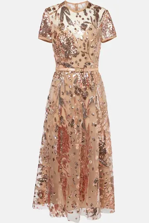 Elie saab Sequined tulle gown