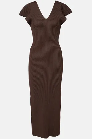 Altuzarra Trey ruffled ribbed-knit gown