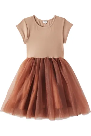 Donsje Timie jersey and tulle dress
