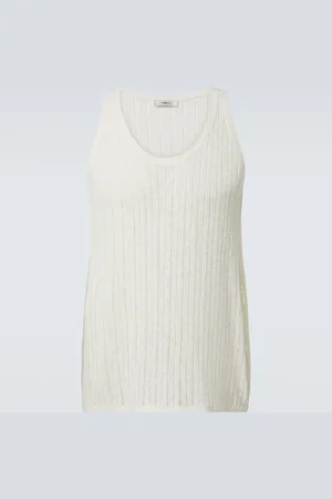 COMMAS Cotton and linen tank top