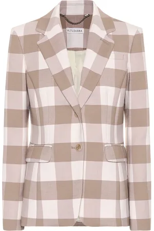 Altuzarra Fenice checked stretch wool blazer