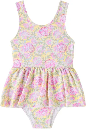 Louise Misha Kalinda ruffled floral swimsuit