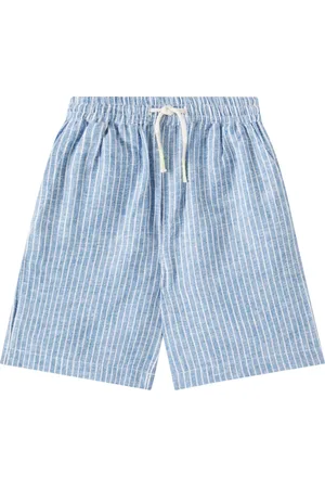 Louise Misha Obiki striped linen and cotton shorts