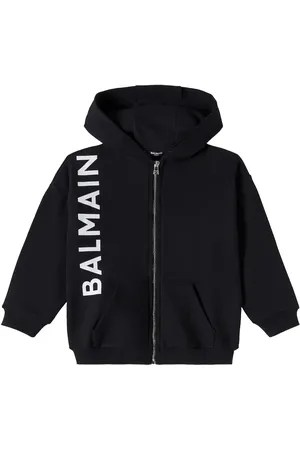 Balmain Logo cotton zip-up hoodie