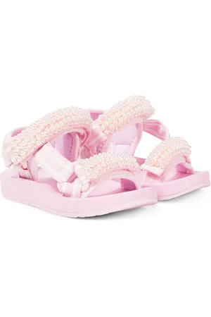 MONNALISA Faux pearl-embellished sandals