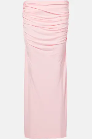 Entire Studios Surge ruched jersey maxi skirt