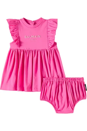 Balmain Baby cotton jersey dress and bloomers set