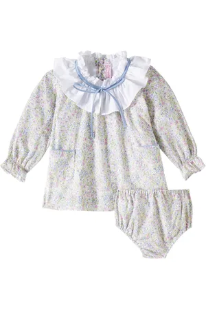 La Coqueta Baby Odisea cotton dress and bloomers set