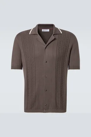 Brunello Cucinelli Knitted cotton shirt