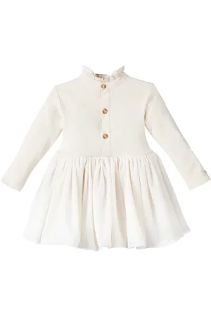 Donsje Baby Louen tulle-trimmed jersey dress