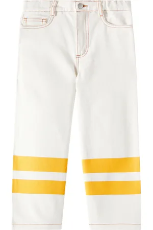 Tiny Cottons Striped cotton twill pants