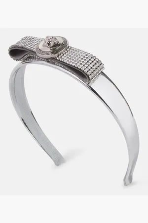 VERSACE Biggie Medusa metallic leather headband