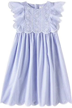Chloé ChloÃ© Kids Striped embroidered dress