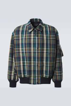 Comme des Garçons Comme des GarÃ§ons Homme Checked cotton and linen blouson