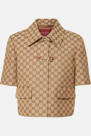Gucci Horsebit GG Canvas jacket