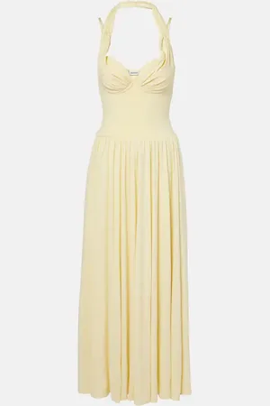 Simkhai Amarantha draped jersey maxi dress