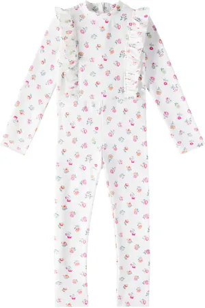 Louise Misha Linette floral rashguard swimsuit