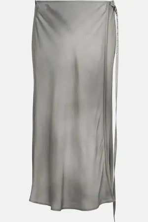 Acne Studios Satin wrap skirt