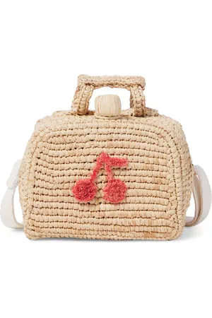 BONPOINT Aimane raffia shoulder bag