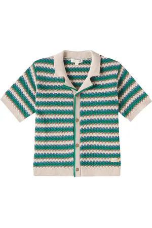 Louise Misha Amov striped knitted cotton shirt