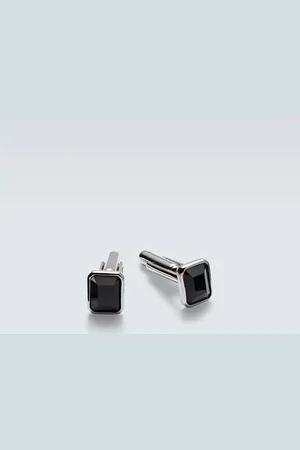 Mateo Sterling cufflinks with onyx