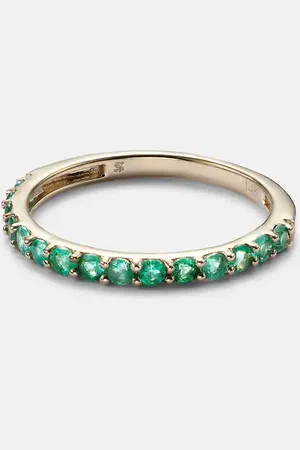 STONE AND STRAND Forever Birthstone 14kt ring with emerald