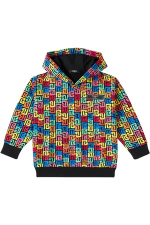 Balmain Monogram cotton jersey hoodie