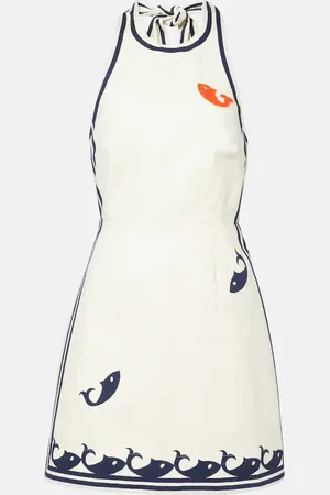 ALÉMAIS AlÃ©mais Marine printed cotton minidress
