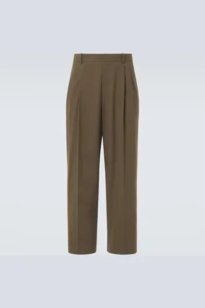The Row Silas cotton poplin straight pants