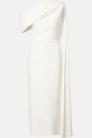 Roksanda Bridal Maite 2 caped one-shoulder gown