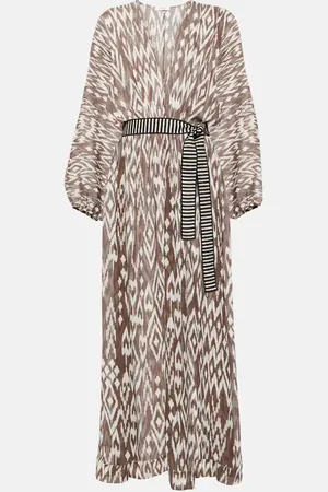 ERES Sky printed silk kaftan