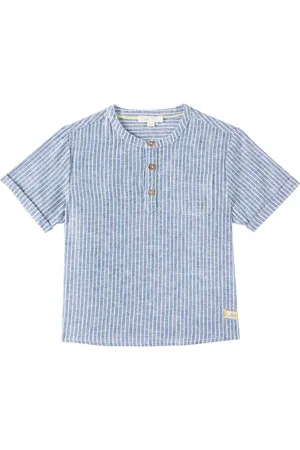 Louise Misha Arun striped linen and cotton shirt