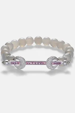 Ananya Chakra 18kt white bracelet with sapphires, diamonds, and gemstones