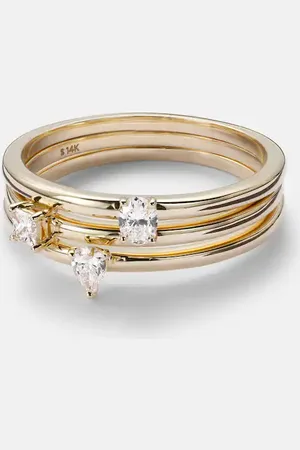 STONE AND STRAND 14kt ring with diamonds