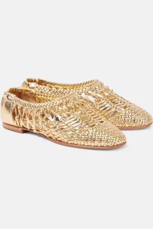 Simkhai Eden metallic leather ballet flats
